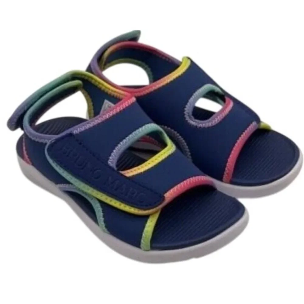 Bruno Marc Childs Open Toe Sandals Easy On Off Velcro Anti slip Arch support